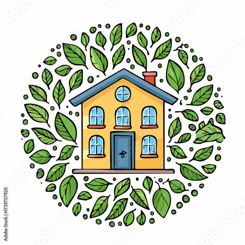 Real estate property with sustainable features