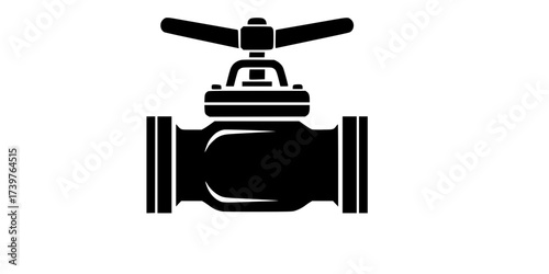 Valve icon in editable flat vector