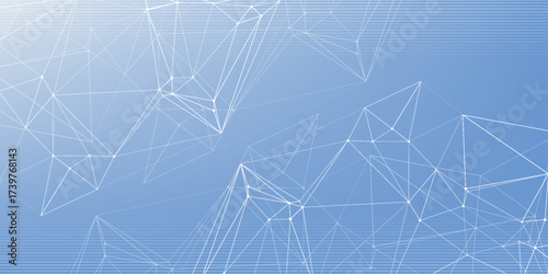 Global network connection banner design template. Header social network communication in the global business concept. Big data visualization. Internet