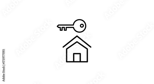 Home Icon – Simple House Outline Symbol