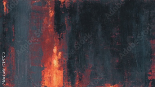 抽象的な赤と黒のアートテクスチャ 背景素材