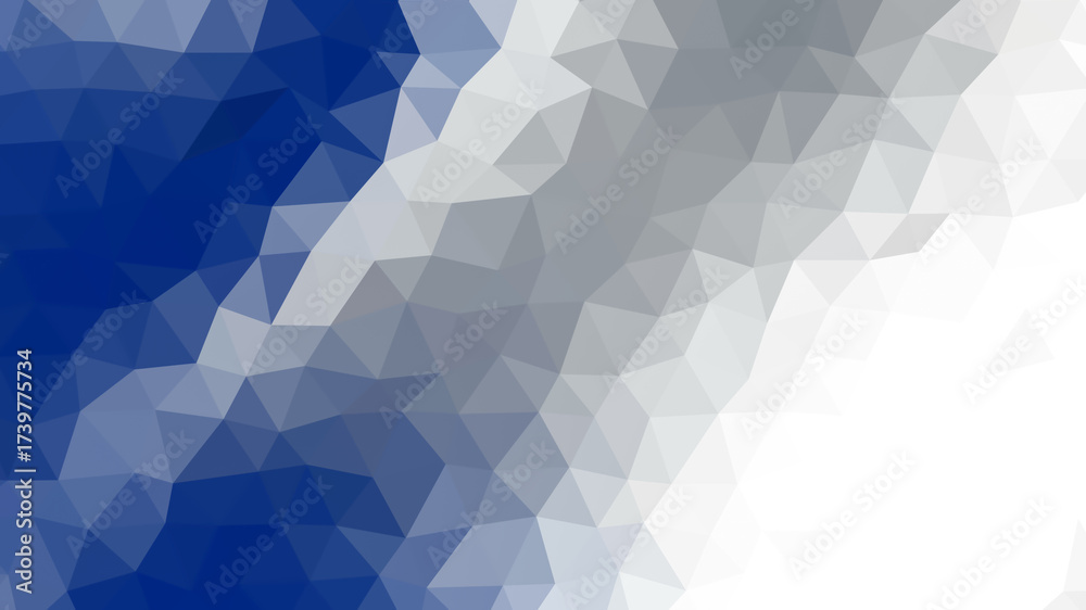 Obraz premium Corporate. Geometric. Abstract. A clean and professional abstract background with a blue, grey, and white low poly pattern, ideal for a corporate presentation, a modern business website, or a financia