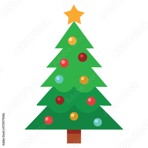 christmas tree vector art design