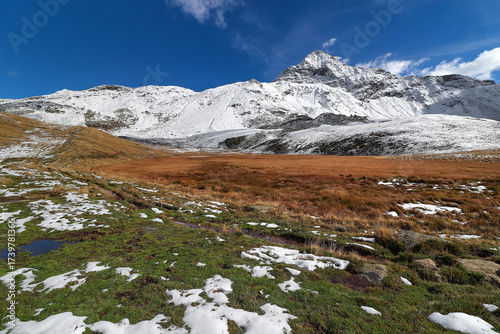 Alps landscape with Pizzo Scalino, Valmalenco, Lombardy