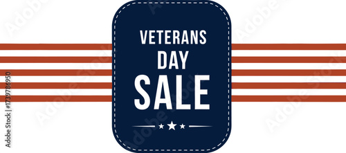 Veterans day sale promotion and discount offer for patriotic day