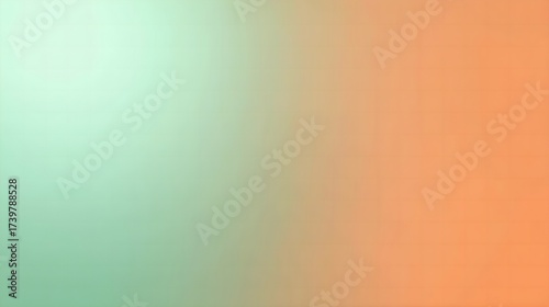 Gradient Background in Mint Green and Burnt Copper Glow