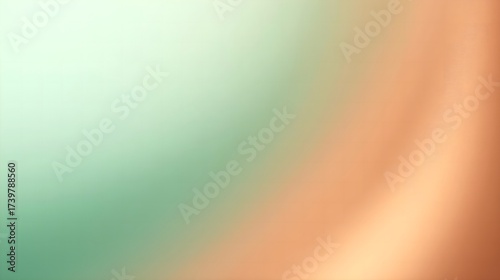 Gradient Background in Mint Green and Burnt Copper Glow