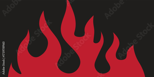 Fire  icons .Fire icon collection.Flat  style.Vector illustration.
