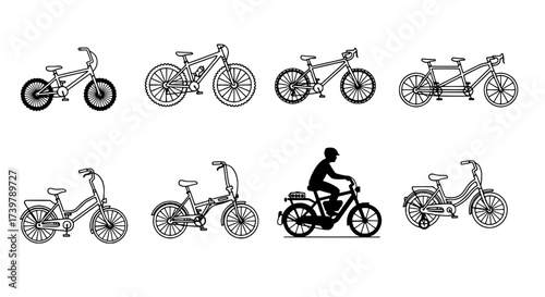 Collection of Diverse Bicycle Designs and Styles