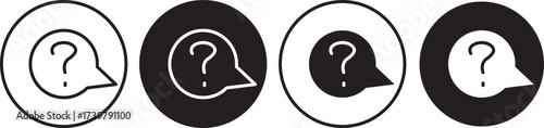 Interrogation icon . design, inquiry symbol, asking, problem, doubt, confusion