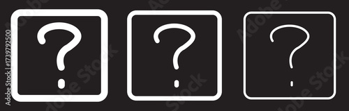 Interrogation icon . design, inquiry symbol, asking, problem, doubt, confusion
