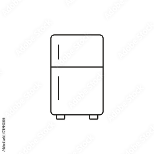 Fridge Freezer Condenser Icon Vector Illustration on White Background..eps
