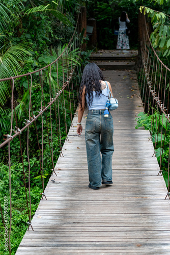 Thai Girl on Holiday at Khao Yai Thailand
