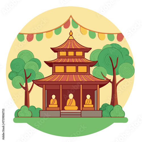Mahayana, Buddhism, Buddha, Dharma, Temple, Meditation, Religious festival, Asian culture, Spirituality (4).eps