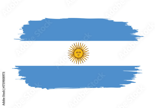 Proudly display Argentina's vibrant flag with its iconic sun symbol, perfect for national celebrations or patriotic projects.