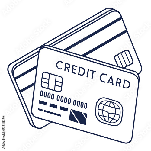 Credit card for payment and financial transaction