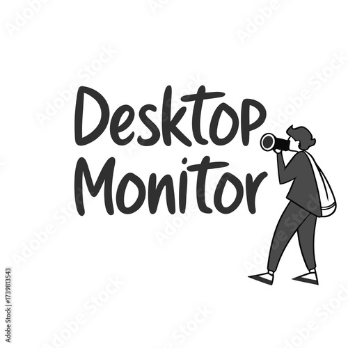 A photographer is taking a picture of a desktop monitor