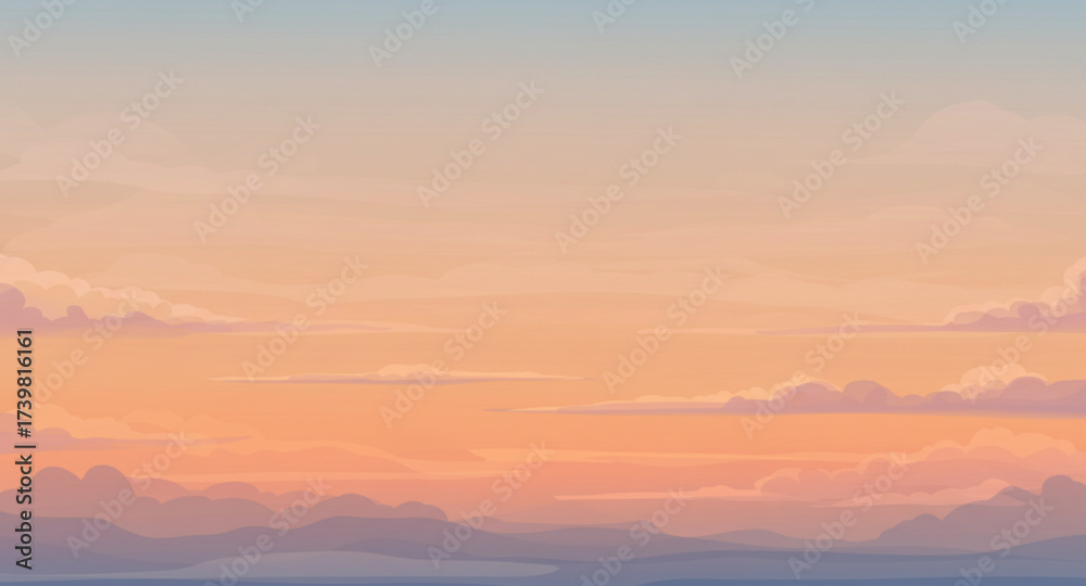 Obraz premium sunset in the mountains