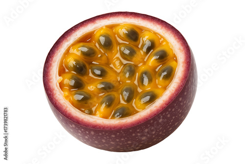Passion fruit isolated on transparent background