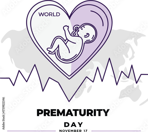 
World prematurity day vector illustration EPS file download.
