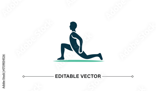 Man Doing Lunge Exercise Silhouette