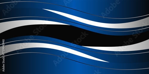 Abstract blue and silver curves with silver lines on dark steel mesh background. with free space for design. modern technology innovation concept background.eps