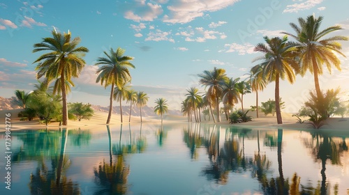 palm trees on the beach