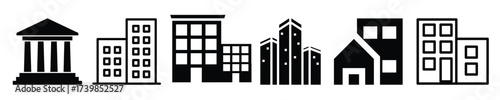 public building icon hotel apartment house icon government 