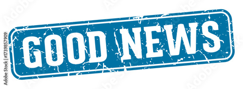 good news rectangular sign. good news stamp