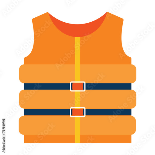 life jacket or personal flotation device with blue straps, representing water safety, rescue, and nautical travel.