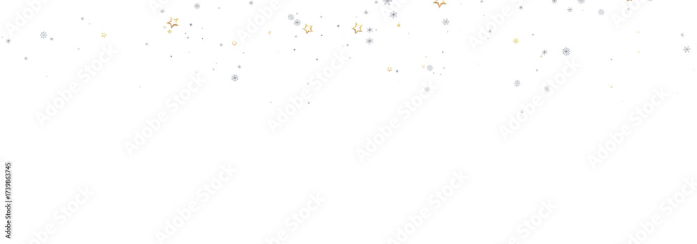 Fototapeta premium Sparkly festive background with silver and gold stars. Perfect for holidays.