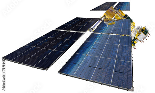 Navigation space satellite glonass isolated on transparency backgronud in PNG format