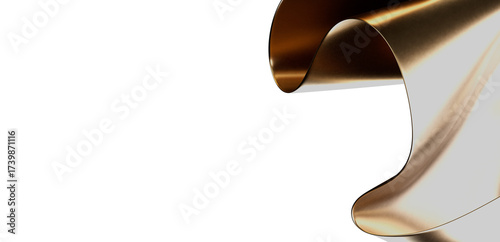 Elegant gold metallic wave ...