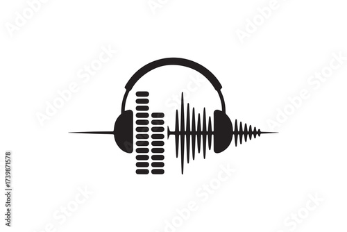 Headphones with Sound Wave and Equalizer Design