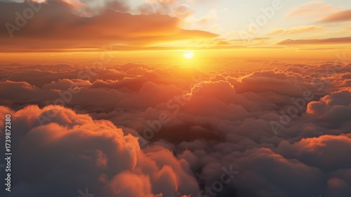 Aerial Sky & Cloud Vistas: Bright Sunrise Cloudscapes, Blue Day Skies, Orange Sunset Horizons & Summer Weather Views