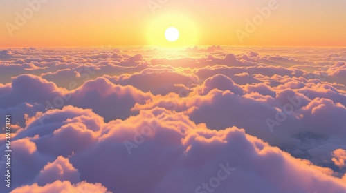 Aerial Sky & Cloud Vistas: Bright Sunrise Cloudscapes, Blue Day Skies, Orange Sunset Horizons & Summer Weather Views