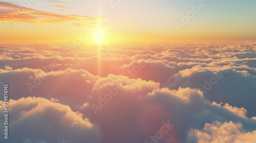 Aerial Sky & Cloud Vistas: Bright Sunrise Cloudscapes, Blue Day Skies, Orange Sunset Horizons & Summer Weather Views