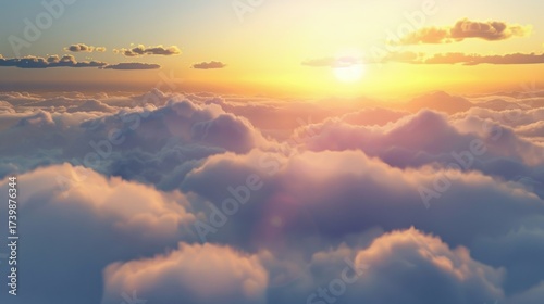 Aerial Sky & Cloud Vistas: Bright Sunrise Cloudscapes, Blue Day Skies, Orange Sunset Horizons & Summer Weather Views