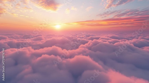 Aerial Sky & Cloud Vistas: Bright Sunrise Cloudscapes, Blue Day Skies, Orange Sunset Horizons & Summer Weather Views
