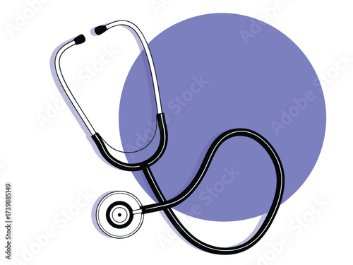 Vector art of stethoscope