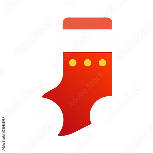 christmas stocking icon vector art