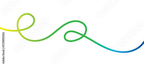 Abstract Wave on a Transparent Background. Dynamic Squiggle, Swirl and Spiral Ribbon.
