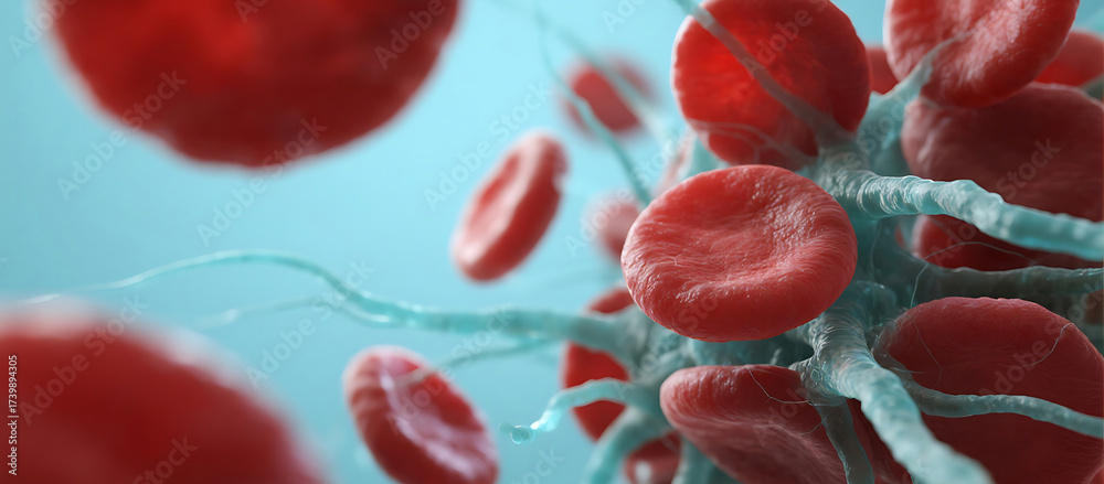 Fototapeta premium Business medical micro platelet cells