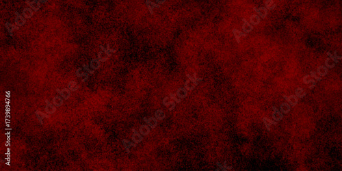 Abstract red grunge natural smooth cement concrete floor and plaster dirty wall background texture. red marble texture and red paper texture. plastered long panoramic concrete wall background.