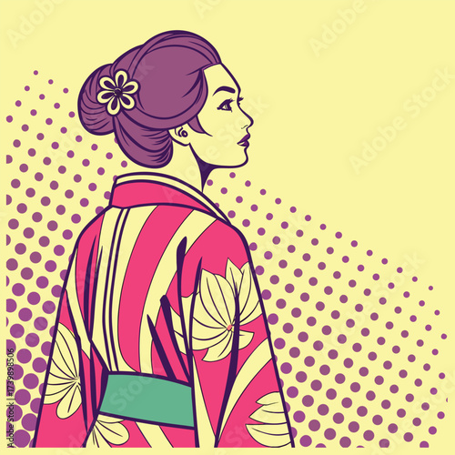 vector illustration of a woman