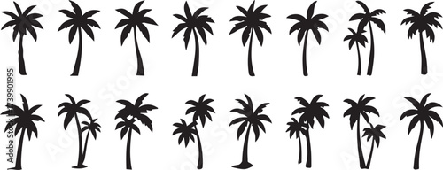Set of social media icons. Flat line art	
