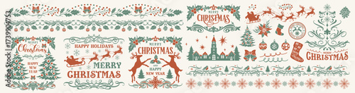 Creative christmas decorations and festive designs