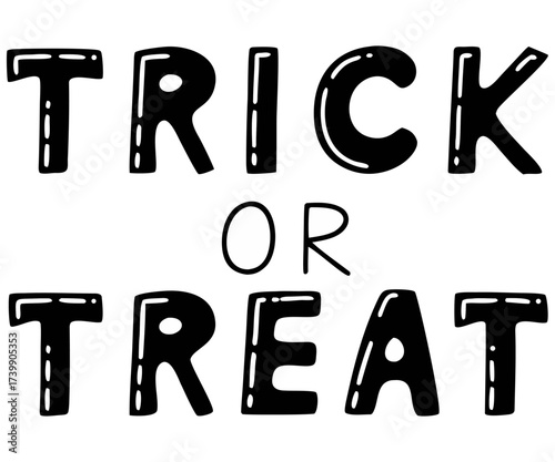 Trick or Treat Halloween Dripping Lettering Vector with Creepy Gothic Font, Horror Typography, Grunge Ink Drips, and Spooky Text Design for Posters, Stickers, T-Shirts, and Party Graphics