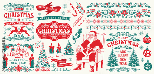 Cheerful Santa Christmas decorations