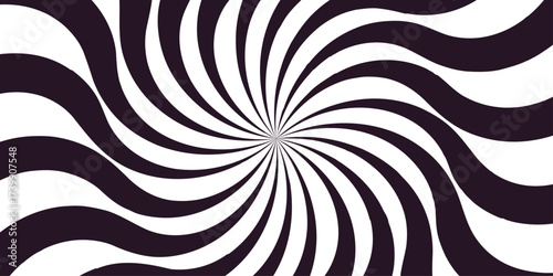 Abstract background with vintage sun rays swirling pattern and retro spiral stripes. coffee and white twisted sunburst texture creates. Vintage sunrays swirl sun beam vector banner design and comic.